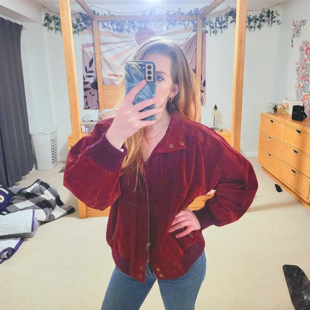 Vintage Genuine Leather Vintage Bomber